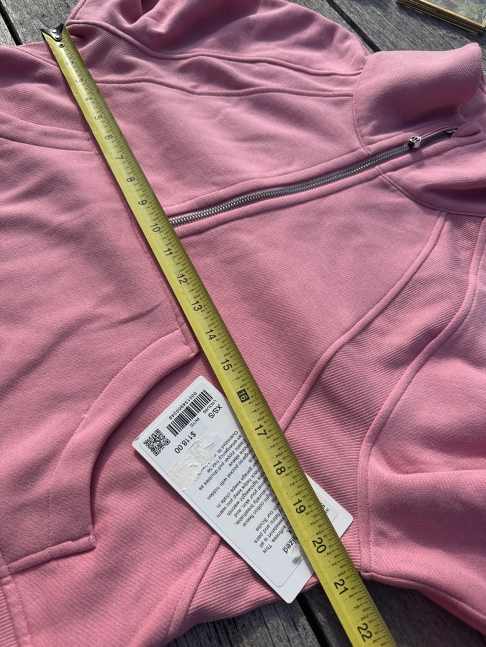 Lululemon Scuba Oversized Funnel Neck Pink Tide XS/S NWT Half Zip Sweatshirt - Picture 4 of 6